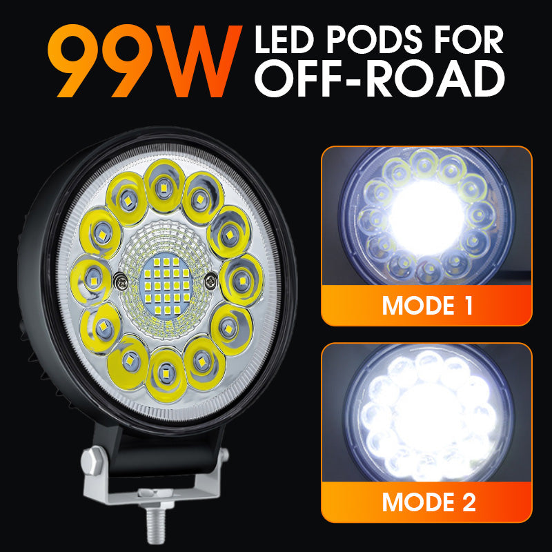 4-inch 99W LED Pod for Off-Road
