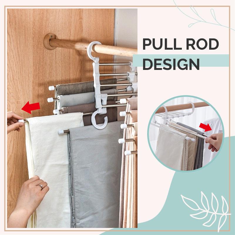 (💗Special Offer Now) Household Multifunctional Telescopic Folding Multi-layer Pants Storage Rack